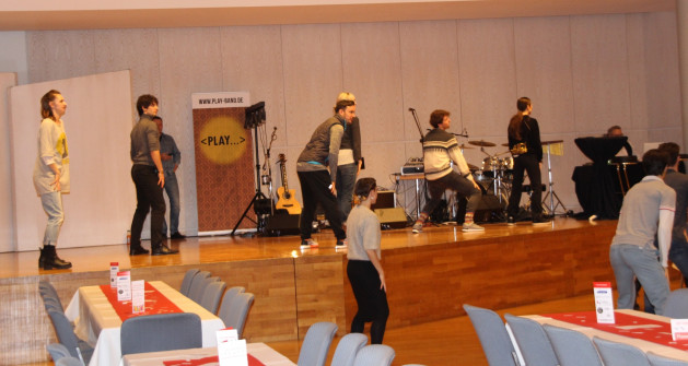 Aufbau und Probe der Akteure