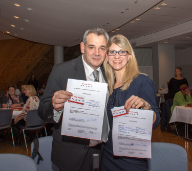Frank Oschatz mit Ehefrau Vanessa