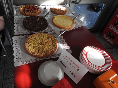 Es gibt leckeren Kuchen